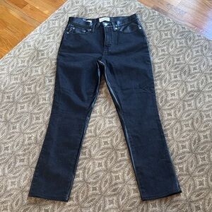 Universal Thread Black Faux Leather Denim Pants